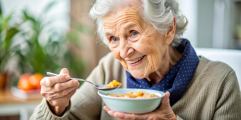 Comida para idosos com dificuldade de mastigação